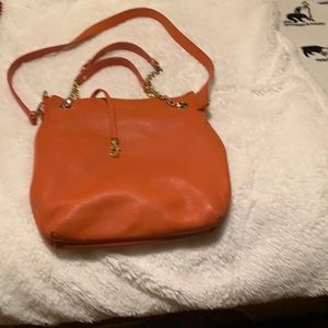 Michael by Michael Kors pumpkin spice leather crossbody bag